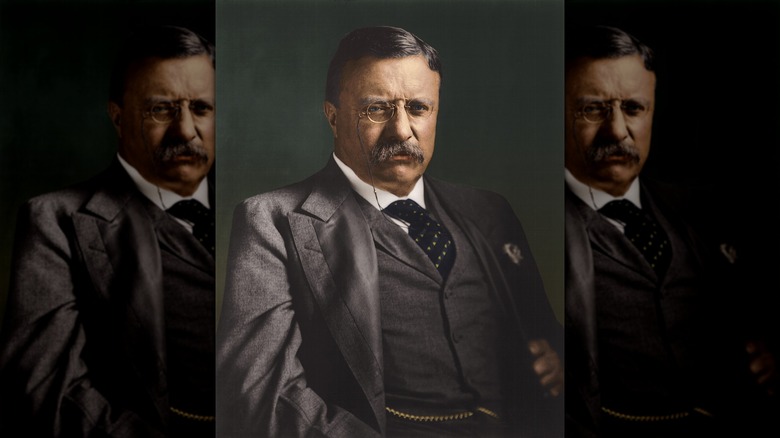 Color portrait of Theodore Roosevelt