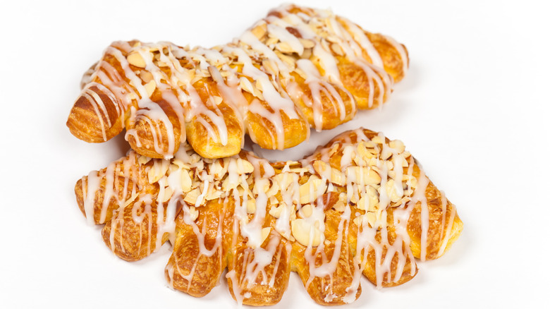Two bear claw pastries