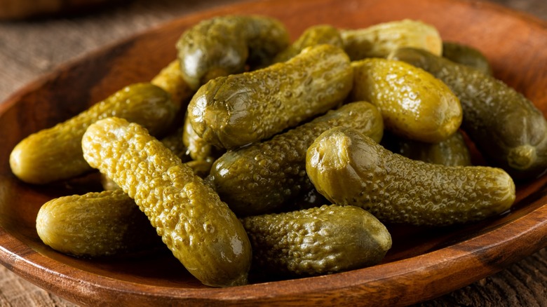 Close-up of pickles in a bowl