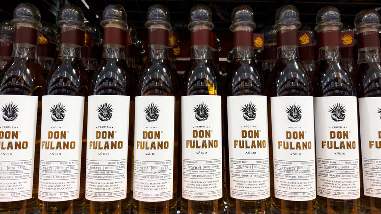 Don Fulano añejo tequila bottles.