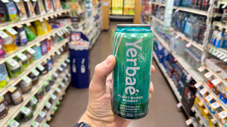 Handheld functional beverage at store