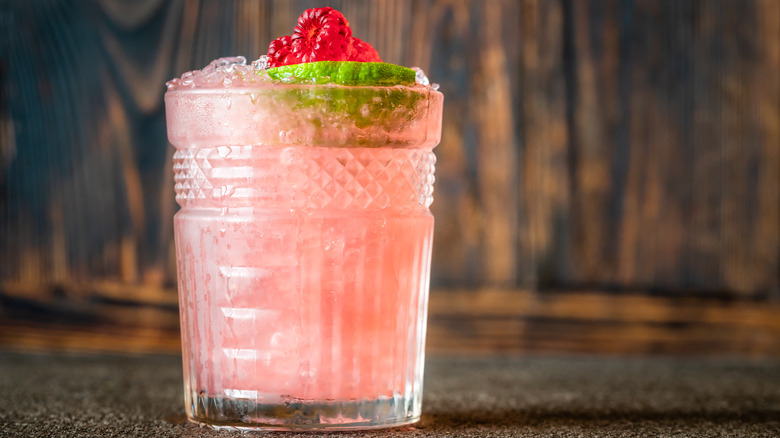 Raspberry Knickerbocker cocktail