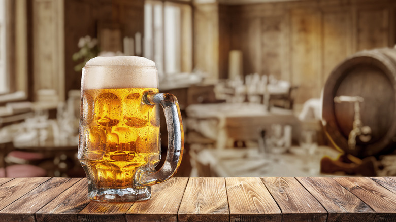beer at an old saloon
