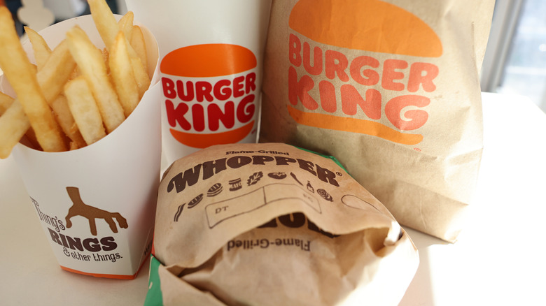 Full Whopper meal Burger King