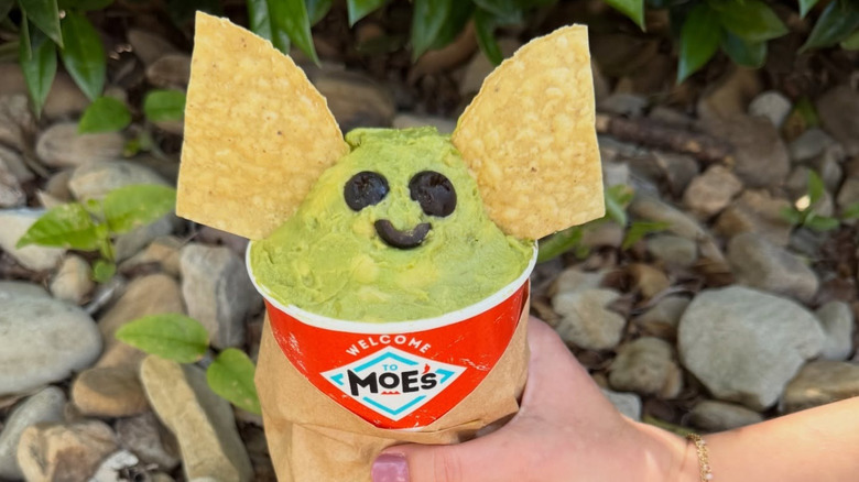 Guac "Baby Yoda" at Moe's Southwest Grill