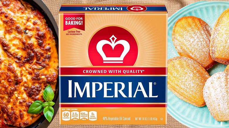 Imperial butter box with foods