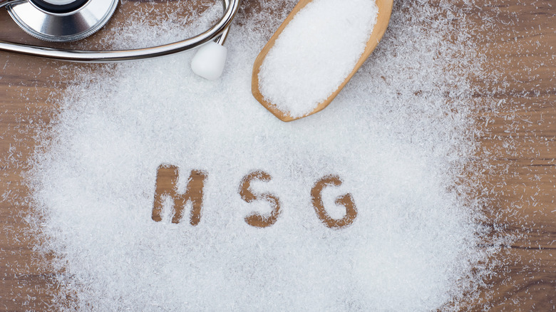 msg with spoon and stethoscope
