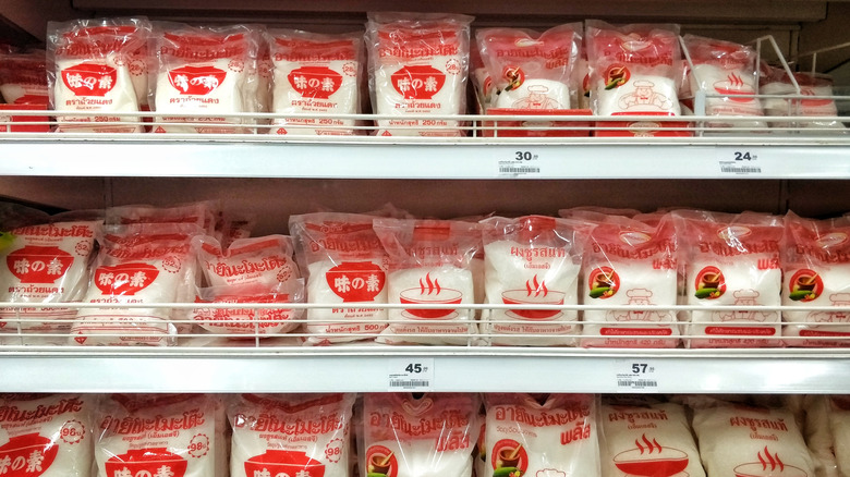 shelves full of ajinomoto msg