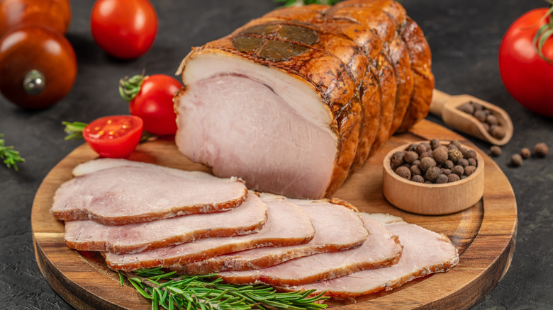 Smoked pork shoulder, or picnic ham