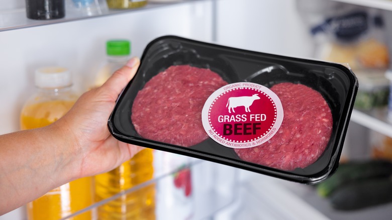 Grass-fed beef packaging 