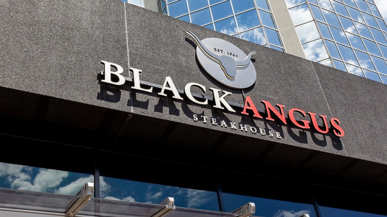 black angus steakhouse sign