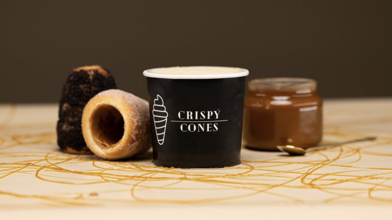The dulce de leche limited time Crispy Cone flavor