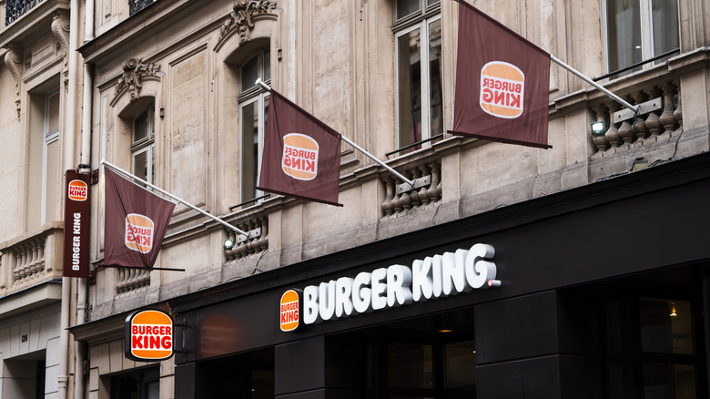 Burger King in Paris, France.