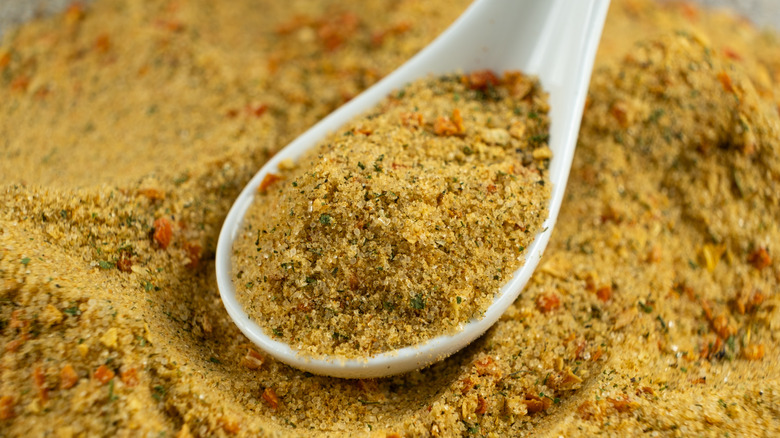 all-purpose seasoning on a spoon