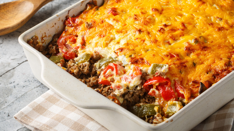 Cheesy hot dish casserole