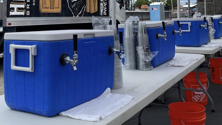 Components for making jockey coolers