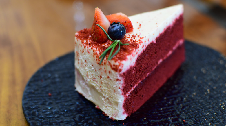 Ermine frosting red velvet cake
