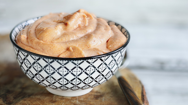 Bowl of yum yum sauce