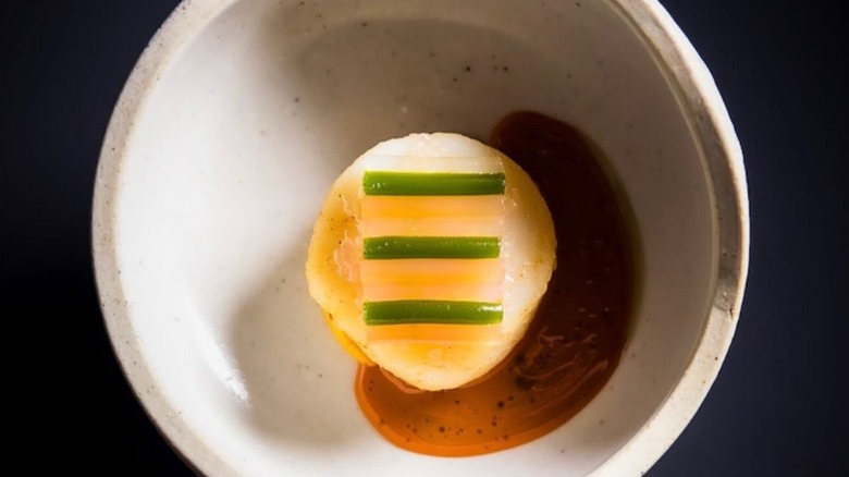 Dish served at Atelier Crenn