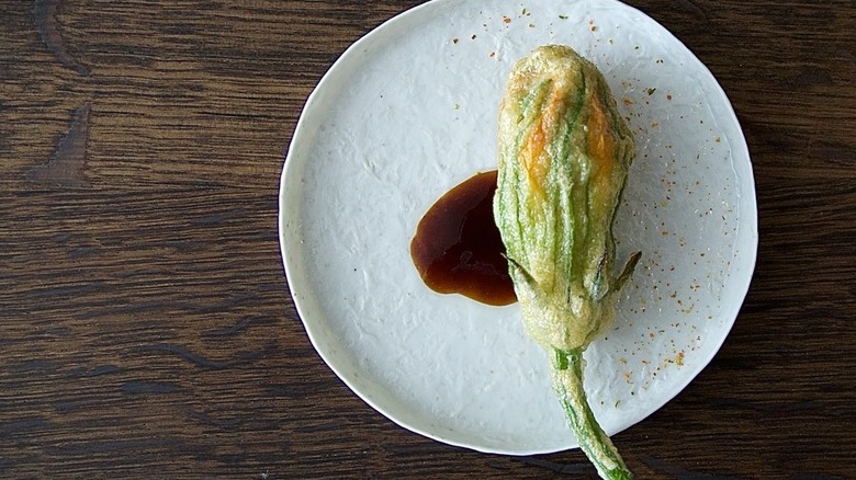 Stuffed summer squash at Benu
