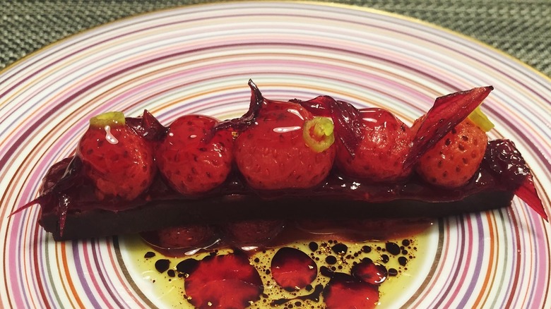 Strawberry dessert at Per Se