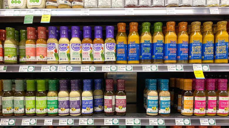 Whole Foods products on shelves