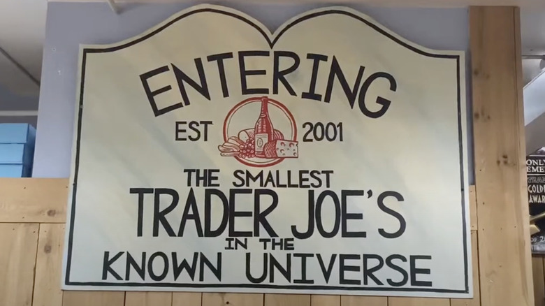Trader Joe's sign smallest store