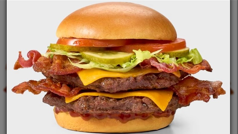 Double BBQ bacon cheeseburger from Wawa