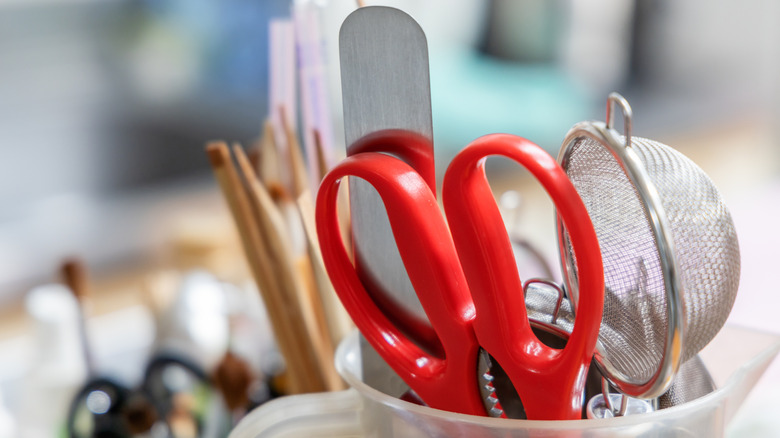 collection of kitchen tools