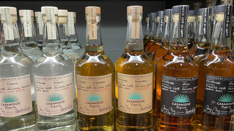 Casamigos tequila on shelf
