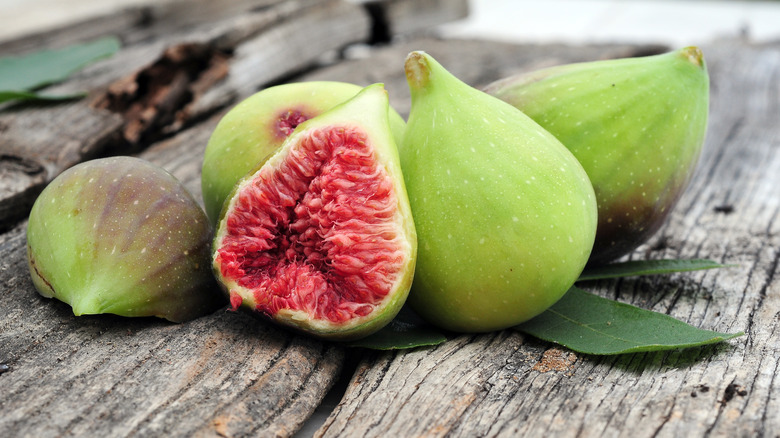 Adriatic figs, one halved
