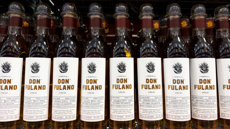 Don Fulano añejo tequila bottles.