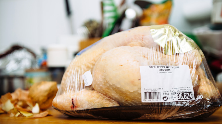 packaged whole capon