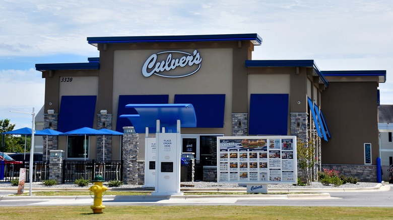Culver's restaurant building in Hope Mills, North Carolina.