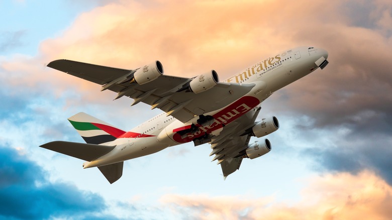 Emirates in flight