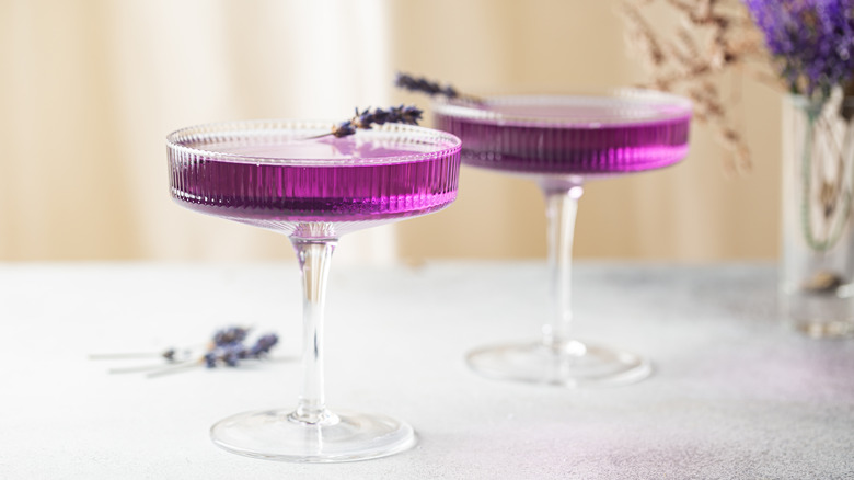 Empress gin purple cocktails