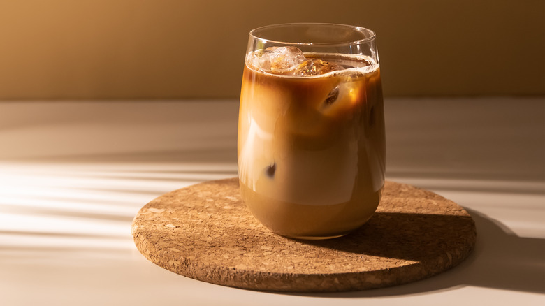 New Orleans-style iced coffee in glass