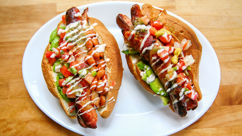 Sonoran-style hot dogs