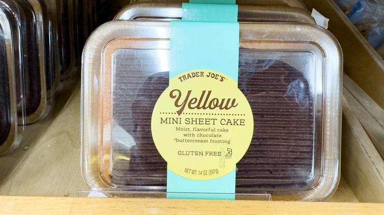 Trader Joe's chocolate mini sheet cake