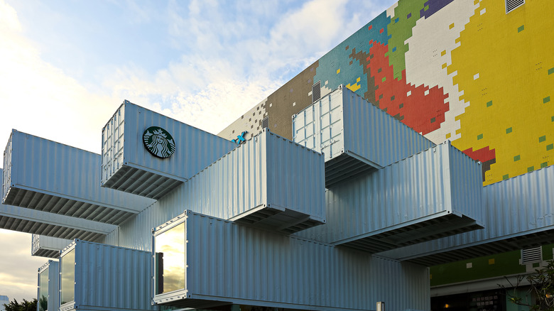 Starbucks shipping container store in Taiwan 