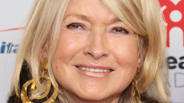 Close up of Martha Stewart smiling