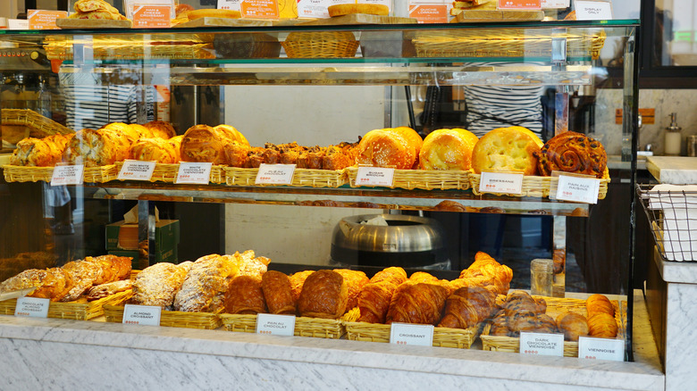 Maison Kayser bakery's case in its New York restaurant