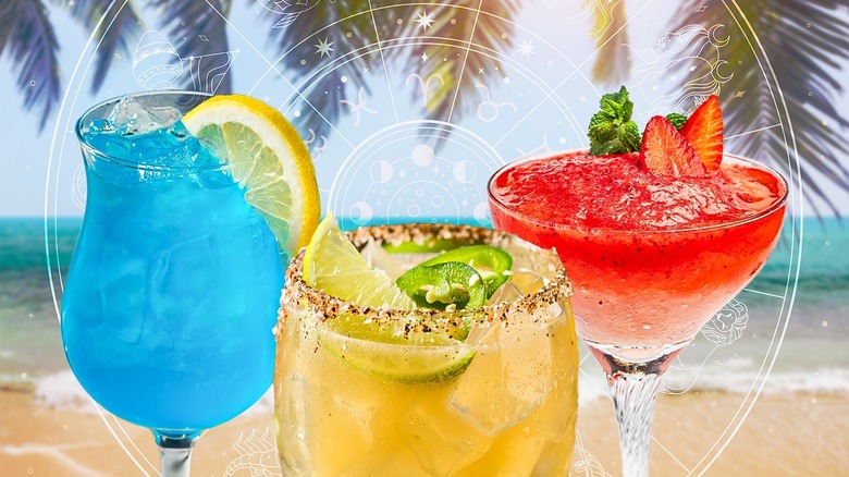 summer cocktails and zodiac calendar