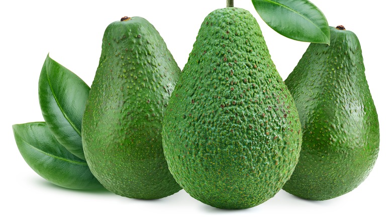 green whole avocados