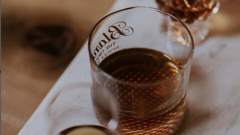 Blanton's Bourbon in crystal glass