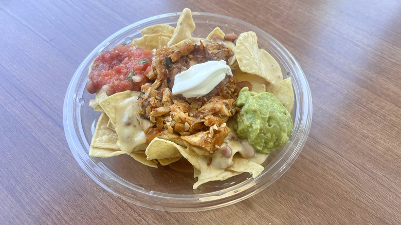 Nacho bowl container on a table