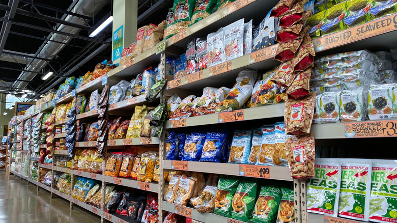 Trader Joe's snack aisle