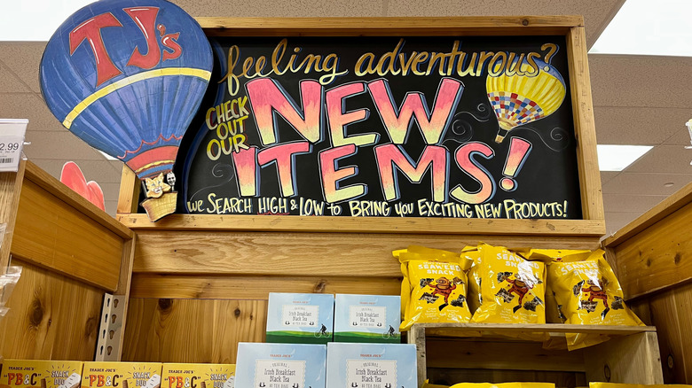 New Items display at Trader Joe's