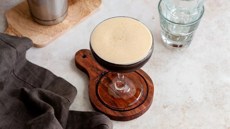 Top view angle of Espresso martini