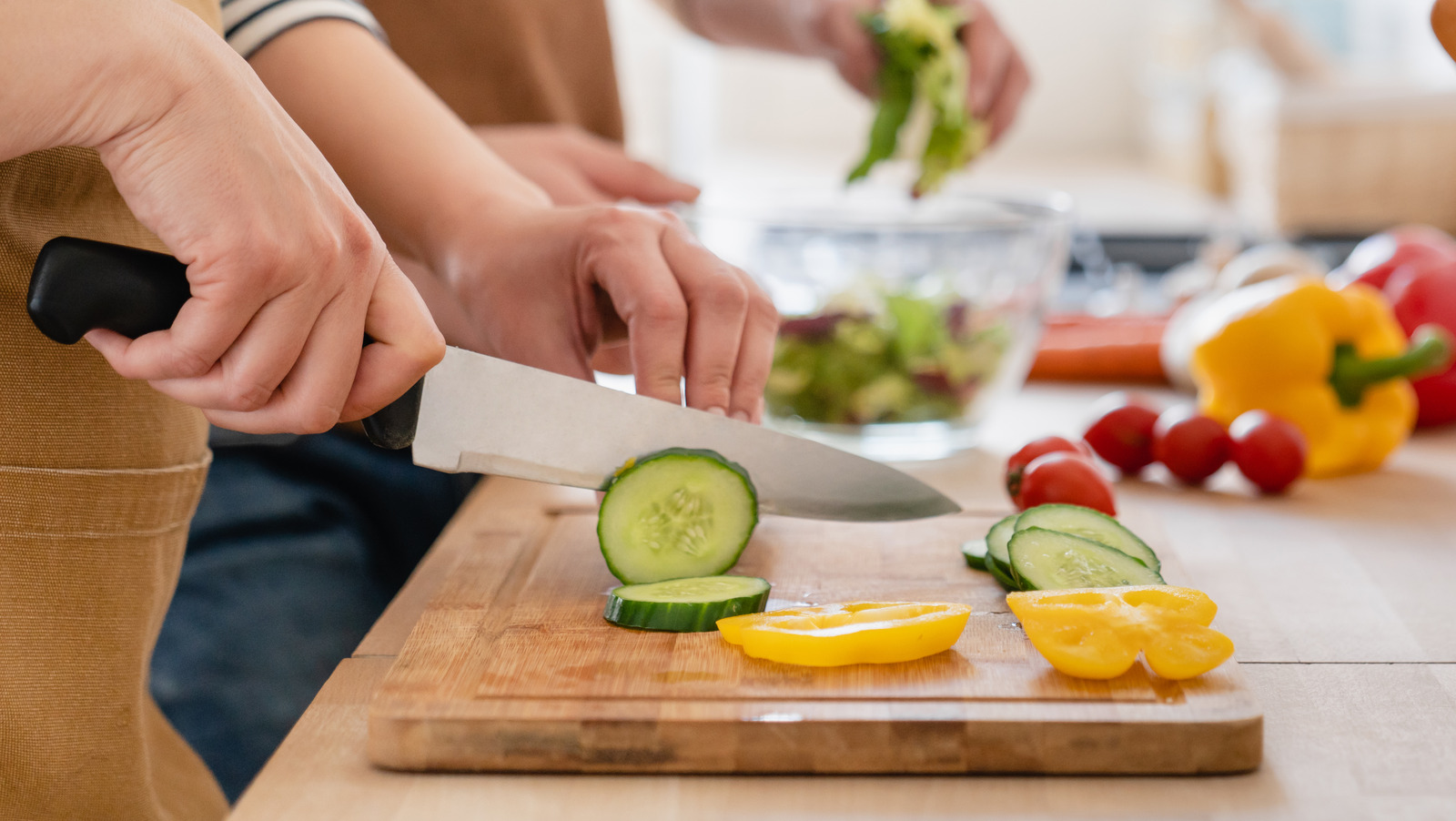 Rubber Wood, Restaurant Cutting Board, Kitchen Wooden Cutting